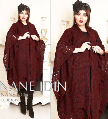 شوميز بافت قواره دار 7210 ذغالي